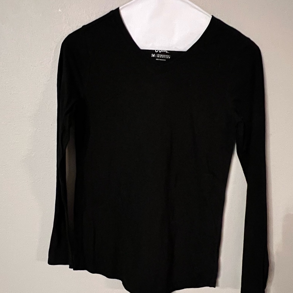 Black long sleeve top